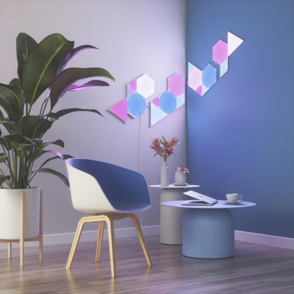 Nanoleaf - Shapes Hexagons Kit  (starter+9 panels) ,nanoleaf,shapes,hexagons,kit,(starter+9,panels),&ltfont,color=red>&ltb>,promoÇÃo,,de,19,a,28,nov,2122:,?15899,em,vez,de,?19999!,</b></font&gtpaineis,de,luz,hexagonais,que,se