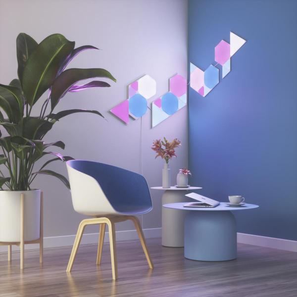 Nanoleaf - Shapes Hexagons Kit  (starter+9 panels) ,nanoleaf,shapes,hexagons,kit,(starter+9,panels),&ltfont,color=red>&ltb>,promoÇÃo,,de,19,a,28,nov,2122:,?15899,em,vez,de,?19999!,</b></font&gtpaineis,de,luz,hexagonais,que,se