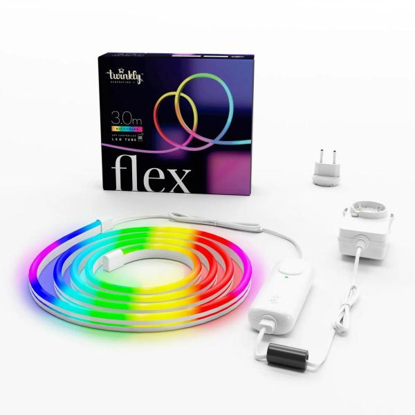 twinkly - Flex (3m),twinkly,flex,(3m),tubo,led,flexivel,e,moldavel,a,luz,pode,variar,ao,longo,de,seu,comprimento,de,3m,permite,criar,formas,originais,e,altamente,decorativas,sao,compativeis,com,google,assistant,alexa,e,h