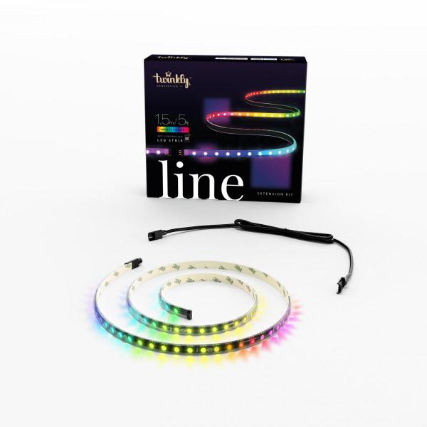 twinkly - Line (extension 1.5m - black),twinkly,line,(extension,15m,black),extensao,de,15,metros,e,111,leds,para,para,ampliar,uma,instalacao,existente,da,gama,line,requer,um,starter,kit