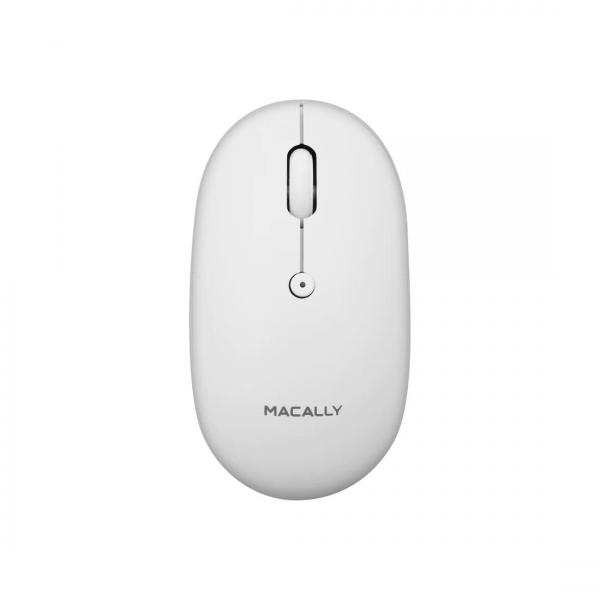 Macally - Rechargeable Bluetooth Mouse (white),macally,rechargeable,bluetooth,mouse,(white),rato,bluetooth,optico,811,a,1611,dpi,tem,bateria,interna,regarregavel,por,ligacao,usb,com,autonomia,para,23,meses,inclui,cabo,É,compativel,com,macos,116+,