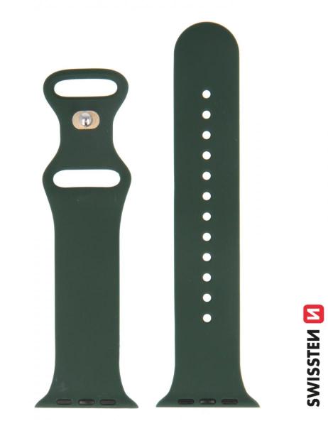 Swissten - Silicone Band for Apple Watch 38-41mm (green),swissten,silicone,band,for,apple,watch,3841mm,(green),pulseira,em,silicone,para,o,apple,watch,3841mm