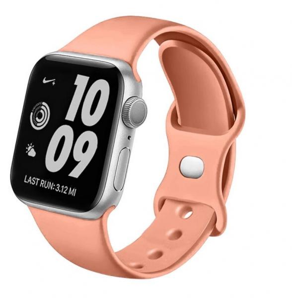 Swissten - Silicone Band for Apple Watch 38-41mm (or. pink)