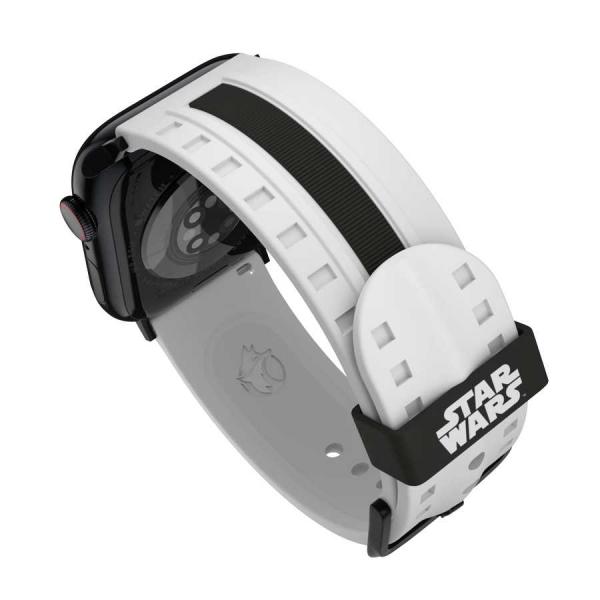 MobyFox - Apple Watch Band 3D Star Wars (Stormtrooper),mobyfox,apple,watch,band,3d,star,wars,(stormtrooper),pulseira,em,silicone,para,o,apple,watch,com,partes,do,motivo,em,3d,a,fivela,e,aco,inoxidavel,inclui,2,conjuntos,de,conectores,compativeis,com,os,mo