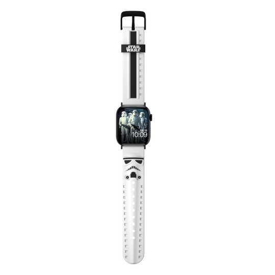 MobyFox - Apple Watch Band 3D Star Wars (Stormtrooper),mobyfox,apple,watch,band,3d,star,wars,(stormtrooper),pulseira,em,silicone,para,o,apple,watch,com,partes,do,motivo,em,3d,a,fivela,e,aco,inoxidavel,inclui,2,conjuntos,de,conectores,compativeis,com,os,mo