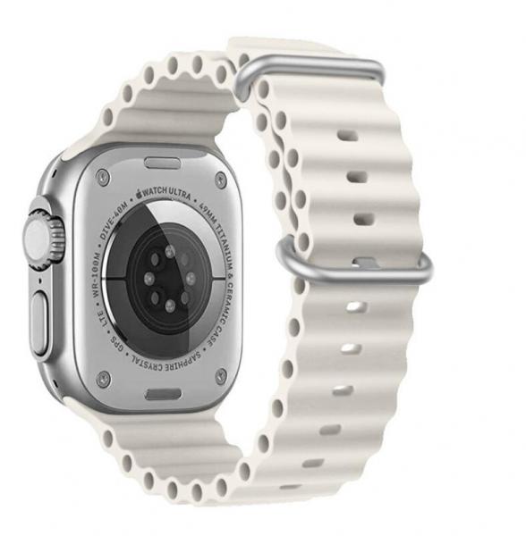 Swissten - Wave Band for Apple Watch 42-49mm (st. grey),swissten,wave,band,for,apple,watch,4249mm,(st,grey),pulseira,em,silicone,com,perfil,ondulado,para,o,apple,watch,4249mm