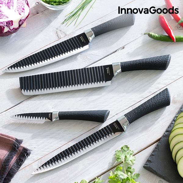 Conjunto de Facas Namiutsu Black Shark Swiss Q (4 Peças),conjunto,de,facas,namiutsu,black,shark,swiss,q,(4,pecas),conjunto,de,facas,namiutsu,black,shark,swiss·q,innovagoods,kitchen,cookware,(4,pecas)!,um,exclusivo,set,de,facas,de,cozinha,composto,por,quatr