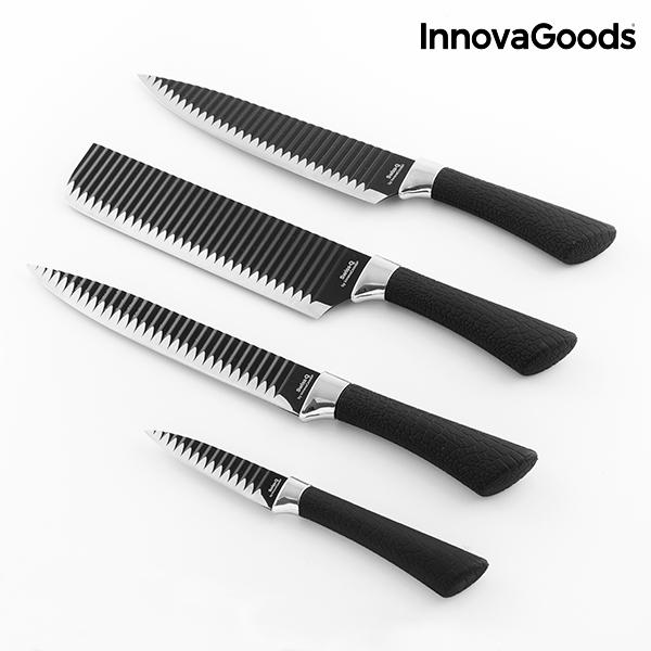 Conjunto de Facas Namiutsu Black Shark Swiss Q (4 Peças),conjunto,de,facas,namiutsu,black,shark,swiss,q,(4,pecas),conjunto,de,facas,namiutsu,black,shark,swiss·q,innovagoods,kitchen,cookware,(4,pecas)!,um,exclusivo,set,de,facas,de,cozinha,composto,por,quatr