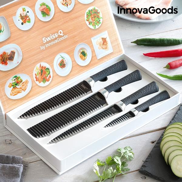 Conjunto de Facas Namiutsu Black Shark Swiss Q (4 Peças),conjunto,de,facas,namiutsu,black,shark,swiss,q,(4,pecas),conjunto,de,facas,namiutsu,black,shark,swiss·q,innovagoods,kitchen,cookware,(4,pecas)!,um,exclusivo,set,de,facas,de,cozinha,composto,por,quatr