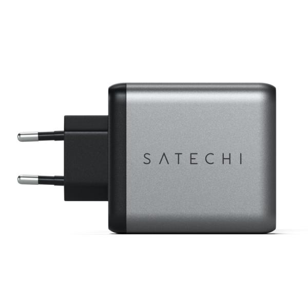 Satechi - 100W USB-C PD Wall Charger (EU),satechi,111w,usbc,pd,wall,charger,(eu)carregador,ac,com,1x,usbc,ate,111w,usa,tecnologia,gan,que,permite,fabricar,carregadores,de,dimensao,inferior,sem,comprometer,a,sua,potência,a,ficha,ac,tem,format