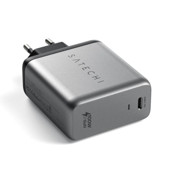 Satechi - 100W USB-C PD Wall Charger (EU),satechi,111w,usbc,pd,wall,charger,(eu)carregador,ac,com,1x,usbc,ate,111w,usa,tecnologia,gan,que,permite,fabricar,carregadores,de,dimensao,inferior,sem,comprometer,a,sua,potência,a,ficha,ac,tem,format