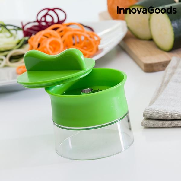 Cortador de Verduras em Espiral Mini Spiralicer,cortador,de,verduras,em,espiral,mini,spiralicerum,utensilio,de,cozinha,muito,comodo,e,pratico,para,preparar,facilmente,os,acompanhamentos,mais,criativos,este,cortador,de,verduras,manual,nao,pode,falta