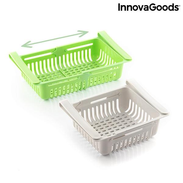 Organizador de Frigorífico Ajustável Friwer (pack de 2),organizador,de,frigorifico,ajustavel,friwer,(pack,de,2)um,conjunto,de,2,caixas,de,arrumacao,ajustaveis,que,permitem,otimizar,o,espaco,disponivel,e,manter,a,ordem,dentro,do,frigorifico,alem,disso,sao,f