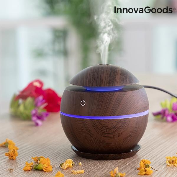 Mini-Humidificador Difusor de Aromas Dark Walnut