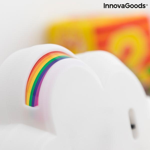 Candeeiro com Projetor de Arco-íris e Autocolantes Claibow InnovaGoods,candeeiro,com,projetor,de,arcoiris,e,autocolantes,claibow,innovagoodsum,candeeiro,original,com,projetor,arcoiris,e,autocolantes,ideal,para,decorar,e,iluminar,o,quarto,das,criancas,este,candeeiro,led,m