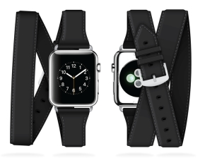 Griffin - Uptown Leather Band Apple Watch (38mm-black)