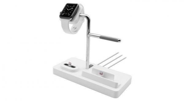 Macally - Stand 3in1 Apple Watch/iPhone/AirPods (white),macally,stand,3in1,apple,watch/iphone/airpods,(white)stand,para,carregamento,de,um,apple,watch,iphone,e,airpods,requer,o,uso,dos,cabos,de,carregamento,originais,que,ficam,escondidos,dentro,da,estrutur