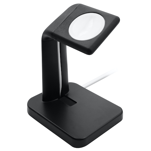 Macally - Apple Watch Stand (black),macally,apple,watch,stand,(black)stand,para,apple,watch,em,metal,com,partes,em,silicone/borracha,requer,a,utilizacao,do,cabo,de,carregamento,original,do,apple,watch,para,carregar,que,fica,escondido,nu