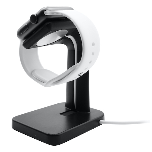 Macally - Apple Watch Stand (black),macally,apple,watch,stand,(black)stand,para,apple,watch,em,metal,com,partes,em,silicone/borracha,requer,a,utilizacao,do,cabo,de,carregamento,original,do,apple,watch,para,carregar,que,fica,escondido,nu