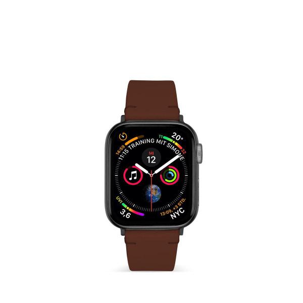 Artwizz - WatchBand Leather Apple Watch 42/44mm (brown),artwizz,watchband,leather,apple,watch,42/44mm,(brown)pulseira,em,cabedal,para,o,apple,watch,4,(44,mm),e,apple,watch,13,(42,mm),ajustavel,para,pulsos,de,141,a,215,mm