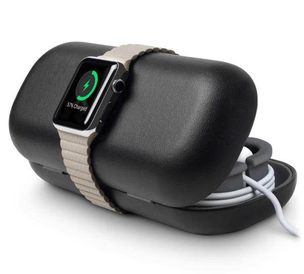 twelve south - Time Porter for Apple Watch (black),twelve,south,time,porter,for,apple,watch,(black)estojo,de,arrumacao,de,acessorios,do,apple,watch,com,funcionalidade,de,stand,tem,espaco,para,se,encaixar,o,cabo,de,carregamento,o,carregador,usb,(us,ou,