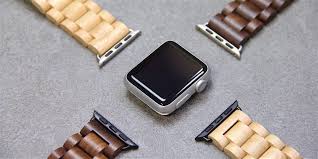 Woodcessories - EcoStrap Watch Band 42/44 (walnut/silver) ,woodcessories,ecostrap,watch,band,42/44,(walnut/silver),pulseira,para,o,relogio,apple,watch,de,42mm,e,44mm,em,madeira,com,fecho,em,aco