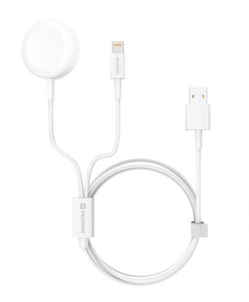 Swissten - 2in1 charger cable (apple watch+lightn.) USB