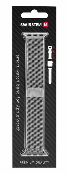 Swissten - Mesh Band for Apple Watch 42-44mm (silver),swissten,mesh,band,for,apple,watch,4244mm,(silver)pulseira,em,malha,metalica,para,apple,watch,4244mm