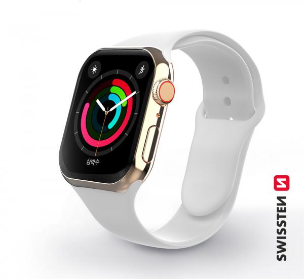 Swissten - Silicone Band for Apple Watch 38-40mm (white)