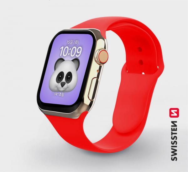 Swissten - Silicone Band for Apple Watch 38-40mm (red)