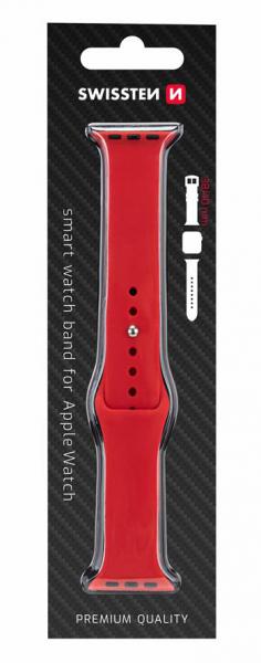 Swissten - Silicone Band for Apple Watch 38-40mm (red),swissten,silicone,band,for,apple,watch,3841mm,(red)pulseira,em,silicone,para,o,apple,watch,3841mm