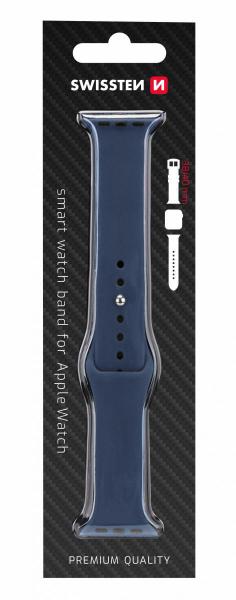 Swissten - Silicone Band for Apple Watch 38-40mm (navy),swissten,silicone,band,for,apple,watch,3841mm,(navy)pulseira,em,silicone,para,o,apple,watch,3841mm