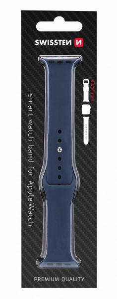 Swissten - Silicone Band for Apple Watch 42-44mm (navy),swissten,silicone,band,for,apple,watch,4244mm,(navy)pulseira,em,silicone,para,o,apple,watch,4244mm