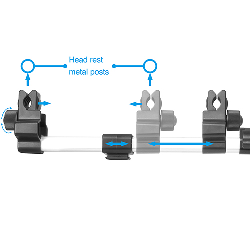 Macally - Suporte carro para tablet HRMount Pro (alum),macally,suporte,carro,para,tablet,hrmount,pro,(alum)suporte,para,suspender,um,ipad/tablet,ate,11,nas,traseiras,dos,ferros,do,encosto,de,cabeca,da,cadeira,de,um,carro,ideal,para,visionar,filmes,no,banc