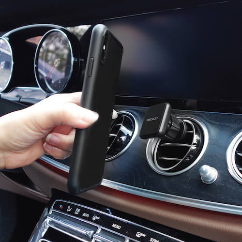 Macally - Magnetic Car Air Vent Mount Flex,macally,magnetic,car,air,vent,mount,flexsuporte,que,se,fixa,a,grelha,de,ventilacao,do,carro,o,iphone/smartphone,e,adere,ao,suporte,de,forma,magnetica,e,pode,ser,usado,com,ou,sem,capa,de,proteccao,incl