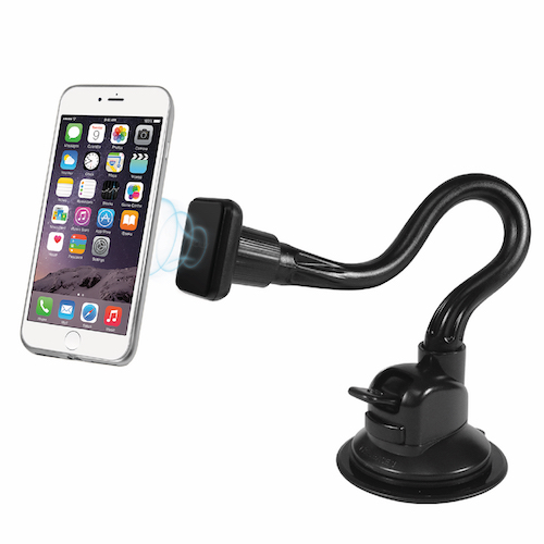 Macally - Car Suction Magnetic Phone Mount