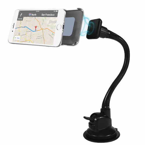 Macally - Car Suction Magnetic Phone Mount,macally,car,suction,magnetic,phone,mountsuporte,que,se,fixa,por,ventosa,ao,vidro,ou,ao,tablier,do,carro,com,braco,flexivel,de,31cm,o,iphone/smartphone,e,preso,ao,suporte,de,forma,magnetica,e,pode,ser,