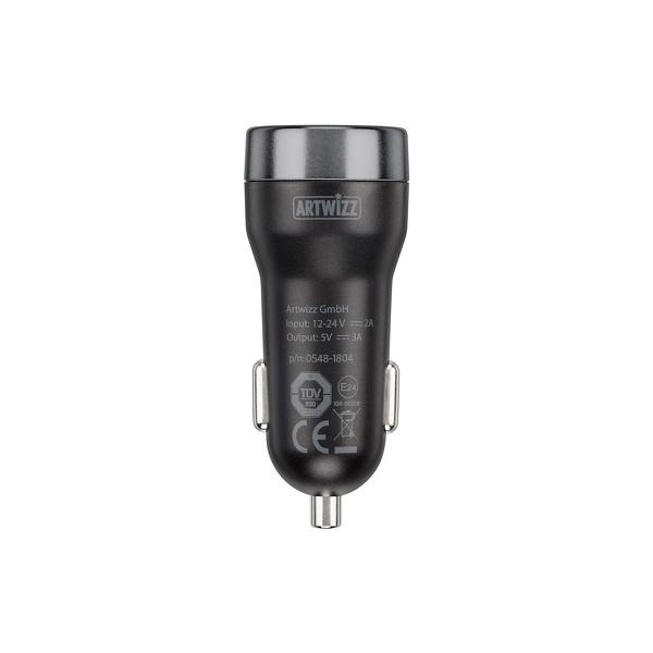 Artwizz - CarPlug USB-C 15W,artwizz,carplug,usbc,15wcarregador,auto,3a/15w,com,uma,porta,usbc,para,carregar,equipamentos,com,porta,usbc,tem,luz,micro,led,que,pisca,quando,fornece,carga