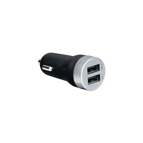 Artwizz - CarPlug Double (black/aluminium),artwizz,carplug,double,(black/aluminium)carregador,auto,com,2,portas,usb,(uma,de,12a,e,outra,de,24a),compativel,com,ipod,iphone,e,ipad,smartphones,e,tablets