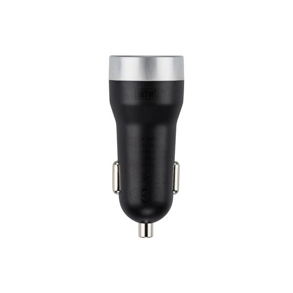 Artwizz - CarPlug Double (black/aluminium),artwizz,carplug,double,(black/aluminium)carregador,auto,com,2,portas,usb,(uma,de,12a,e,outra,de,24a),compativel,com,ipod,iphone,e,ipad,smartphones,e,tablets