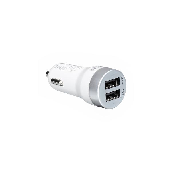 Artwizz - CarPlug Double (white/aluminium),artwizz,carplug,double,(white/aluminium)carregador,auto,com,2,portas,usb,(uma,de,12a,e,outra,de,24a),compativel,com,ipod,iphone,e,ipad,smartphones,e,tablets