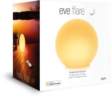 eve - Eve Flare,eve,eve,flarecandeeiro,compativel,com,apple,homekit,tem,diametro,25cm,e,led,interior,com,luminosidade,91,lumens,pode,ser,colocado,no,exterior,tem,resistência,a,humidade,ip65,e,uma,bateria,interna,rec