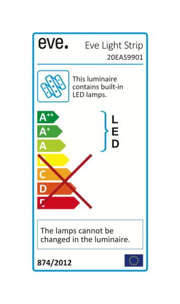 eve - Eve Light Strip,eve,eve,light,stripfita,com,pequenas,luzes,led,e,comprimento,2,metros,(911,lm/m,1811,lm,no,total,por,fita),compativel,com,apple,homekit,com,as,app,eve,ou,apple,home,podese,controlar,cor,e,efeitos,É,e