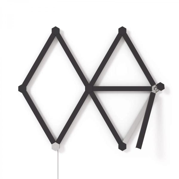 Nanoleaf - Lines Skin 9pcs (black matte),nanoleaf,lines,skin,9pcs,(black,matte)capas,para,colocar,na,gama,lines,e,alterar,a,cor,neutra,base,para,melhor,se,enquadrar,na,decoracao,o,conjunto,inclui,capas,para,9,linhas,e,9,centros/armacoes