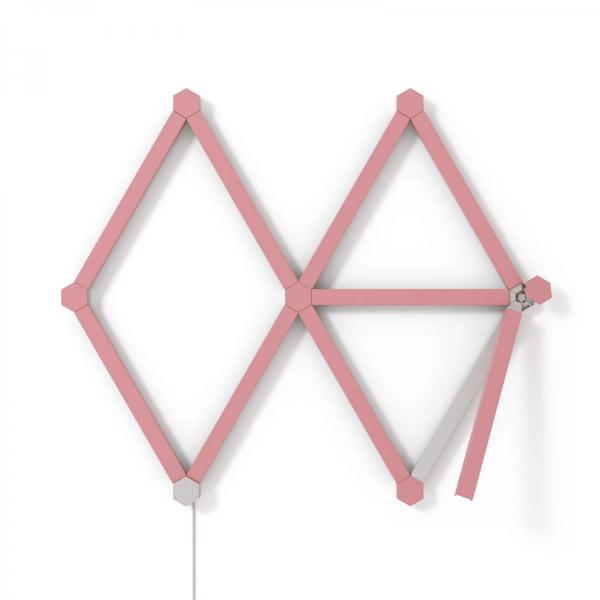 Nanoleaf - Lines Skin 9pcs (pink matte)                     ,nanoleaf,lines,skin,9pcs,(pink,matte),capas,para,colocar,na,gama,lines,e,alterar,a,cor,neutra,base,para,melhor,se,enquadrar,na,decoracao,o,conjunto,inclui,capas,para,9,linhas,e,9,centros/armacoes