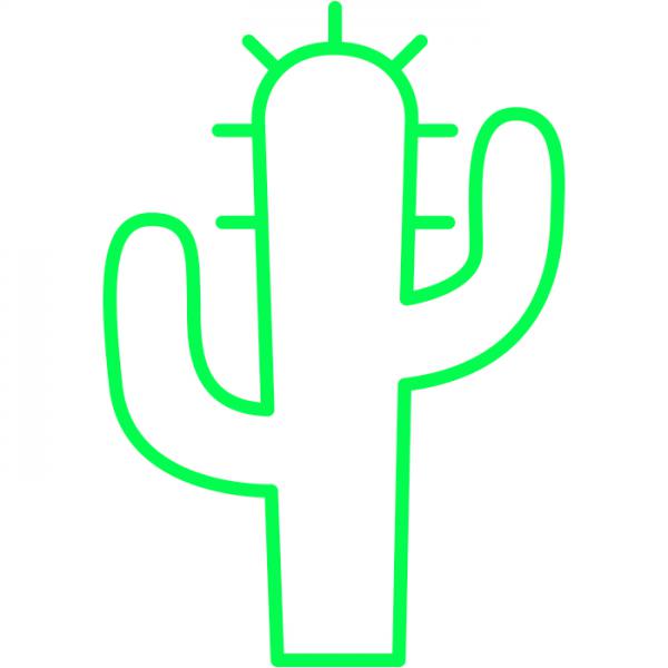 Candy Shock - Led Sign  40 Cactus (green)