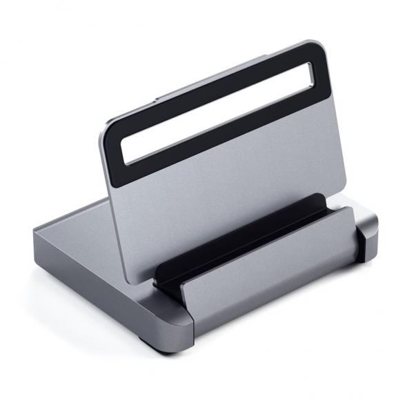 Satechi - Aluminum Stand & Hub for iPad Pro (space grey),satechi,aluminum,stand,&,hub,for,ipad,pro,(space,grey)stand,que,liga,na,porta,usbc,de,um,ipad,pro,e,proporciona,varias,portas,de,expansao:,1x,hdmi,4k,ate,61hz,1x,usb,1x,usbc,pd,ate,61w,1x,35mm,audio,j