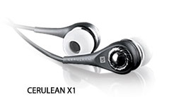 iSkin - Earphones Cerulean X1 (Onyx)          