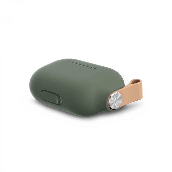 Moshi - Pebbo AirPods Pro (mint green),moshi,pebbo,airpods,pro,(mint,green)bolsa,com,revestimento,lintguard,que,evita,a,aderência,de,po,e,sujidade,permite,o,carregamento,wireless,e,visionamento,da,luz,led,inclui,fita,para,pulso