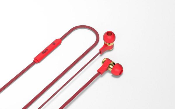 Tribe - Earphones Swing Marvel (iron man)         ,tribe,earphones,swing,marvel,(iron,man),earphones,com,microfone,e,botao,de,regulacao,de,volume,o,cabo,e,de,perfil,plano,flat